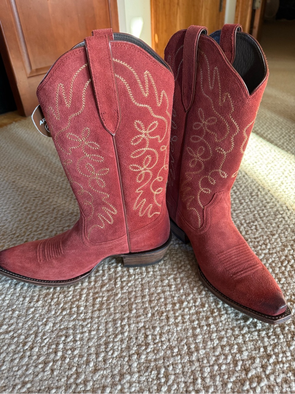 Ariat Women’s Jukebox Cayenne Suede Cowboy Boots - Picture 5 of 5